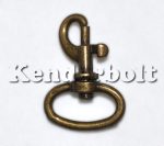 Fém karabíner, 1,5 cm-es (bronz)