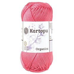 Rózsaszín (K244) Kartopu Organica horgoló fonal