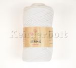   Fehér (01) ReTwisst Macrame String fésülhető fonal (3 mm)