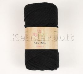 Fekete (02) ReTwisst Macrame String fésülhető fonal (3 mm)